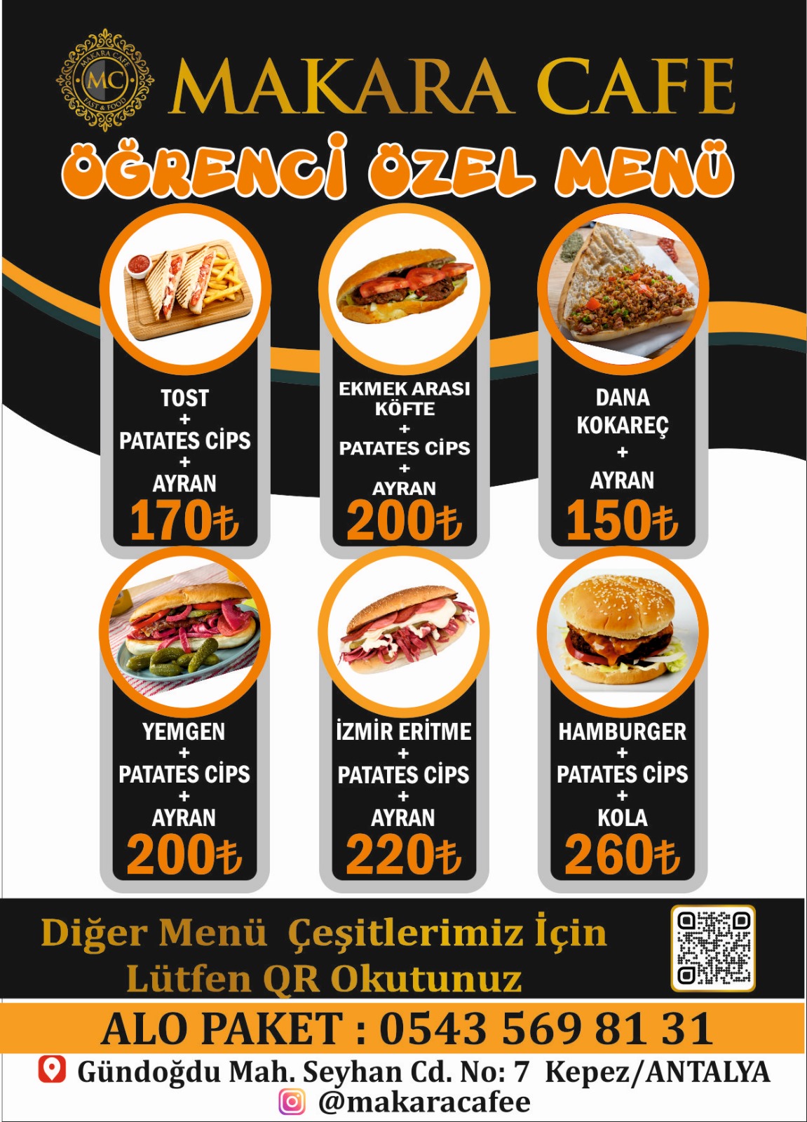 Öğrenci Özel Menü